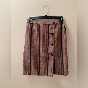 Women’s BCBG Vintage Y2K Striped Midi Skirt Size S